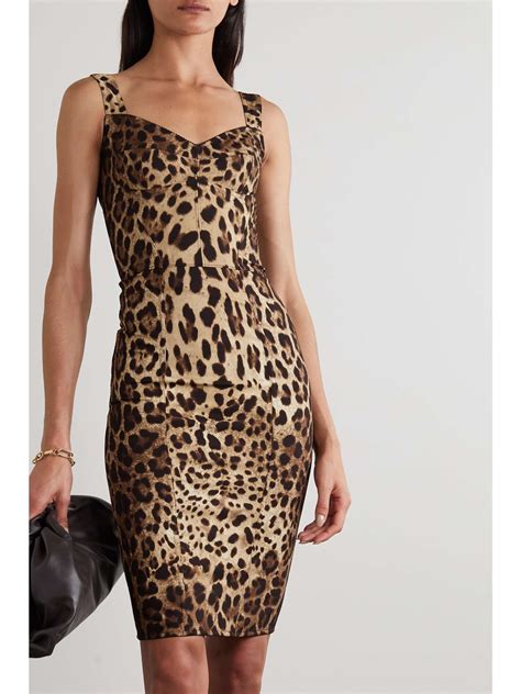 dolce gabbana leopard print dress|dolce gabbana leopard print maxi dress.